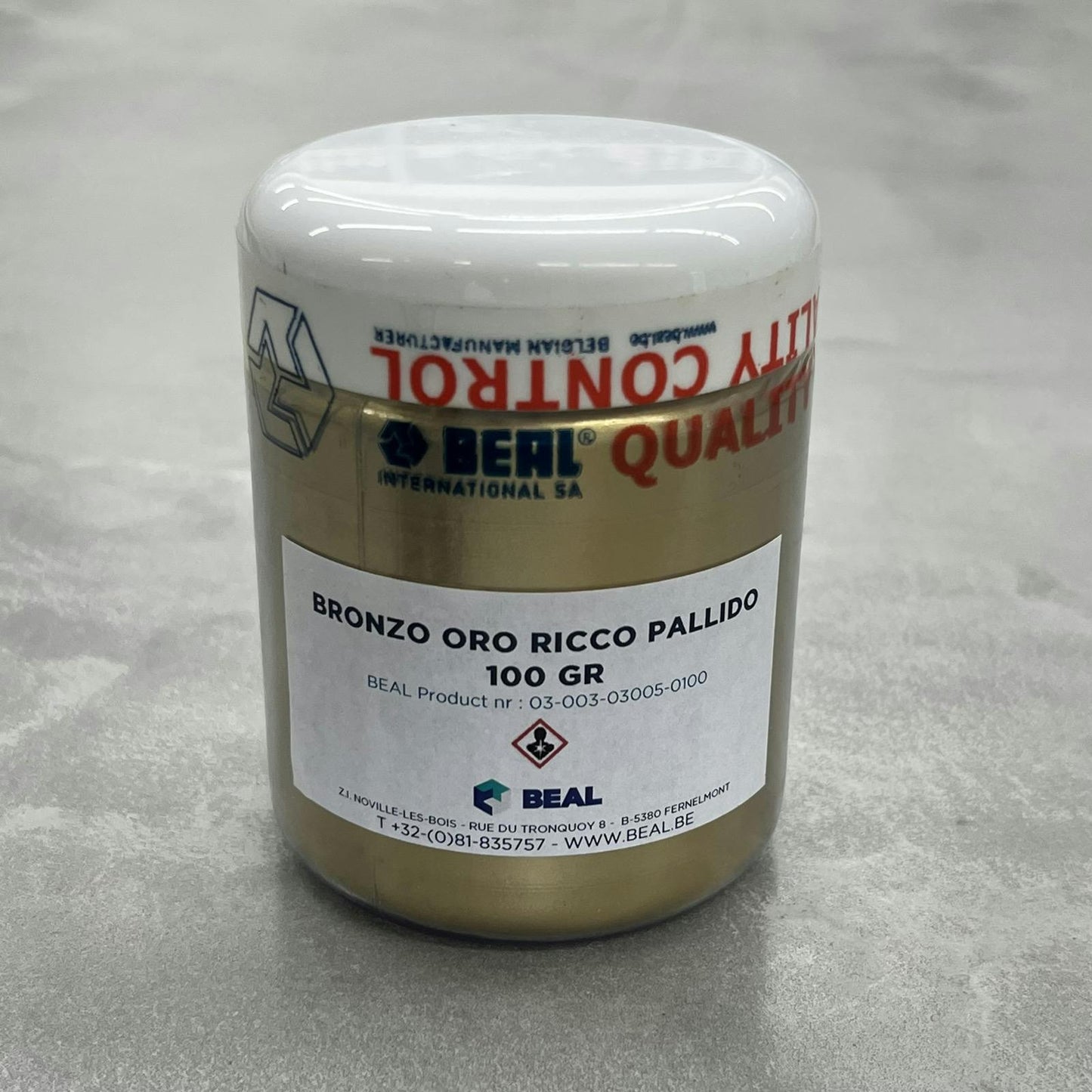 顔料　BRONZO ORO RICCO PALLIDO 100g