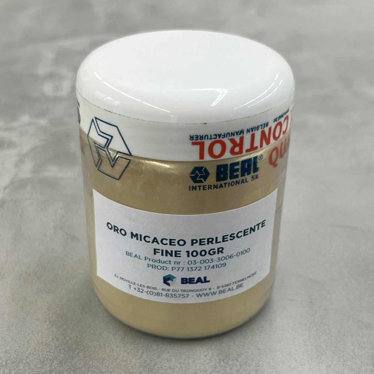顔料　ORO MICACEO PERLESCENTE FINE 100g