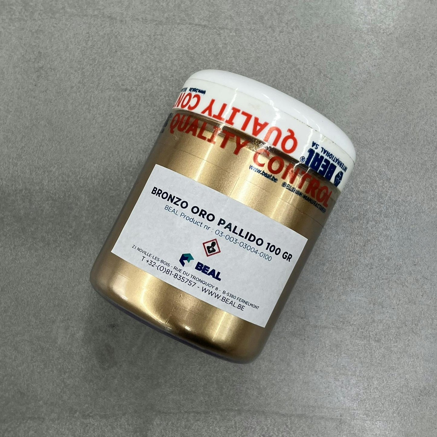 顔料　BRONZO ORO PALLIDO 100g