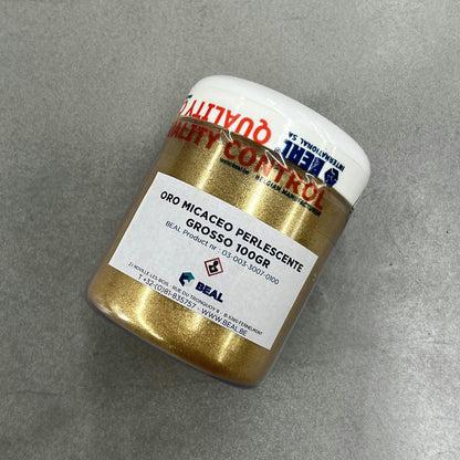 顔料　ORO MICACEO PERLESCENTE GROSSO 100g