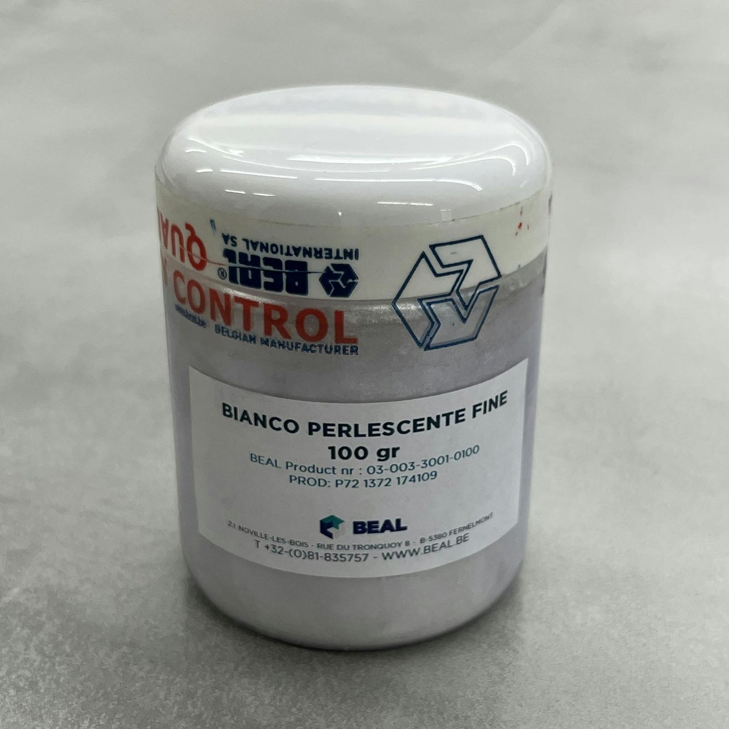 顔料　BIANCO PERLESCENTE FINE 100g
