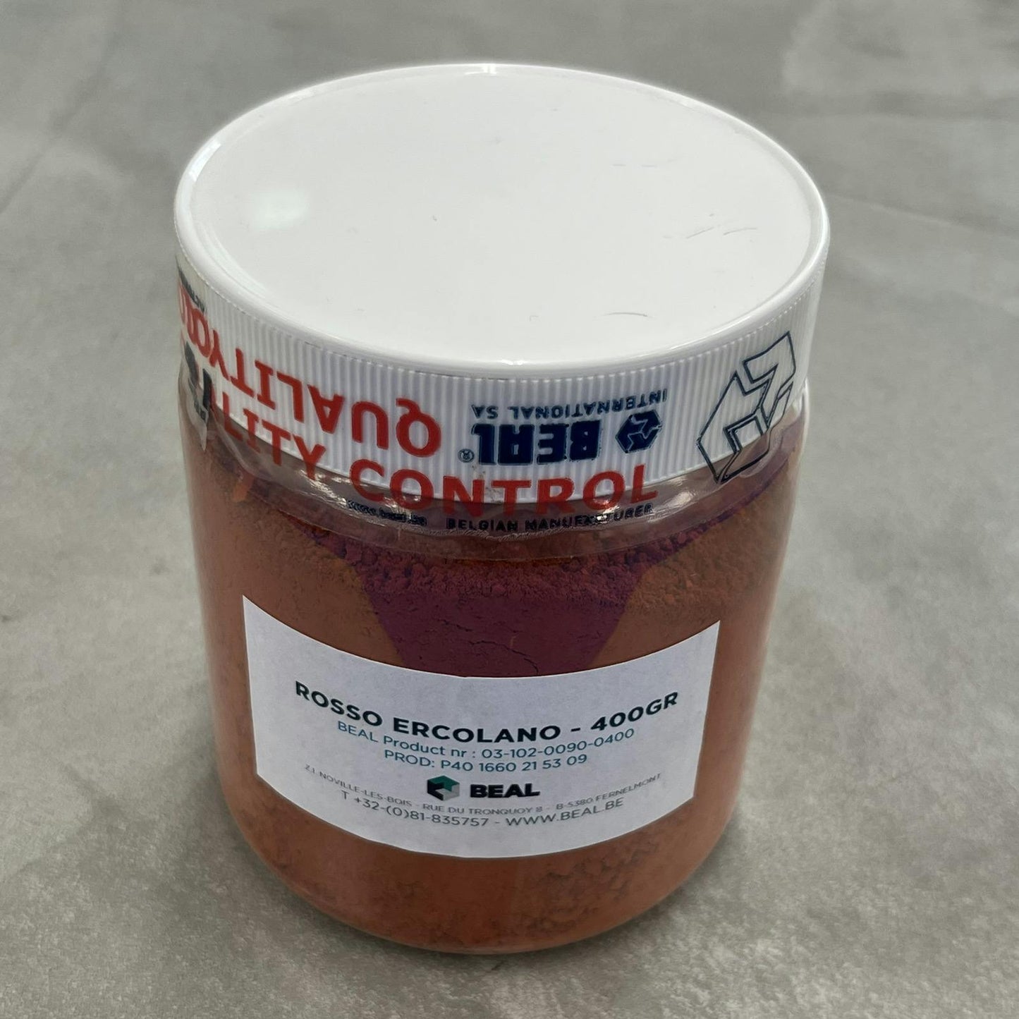 顔料　ROSSO  ERCOLANO　赤　400g　VESUVIO【104696】